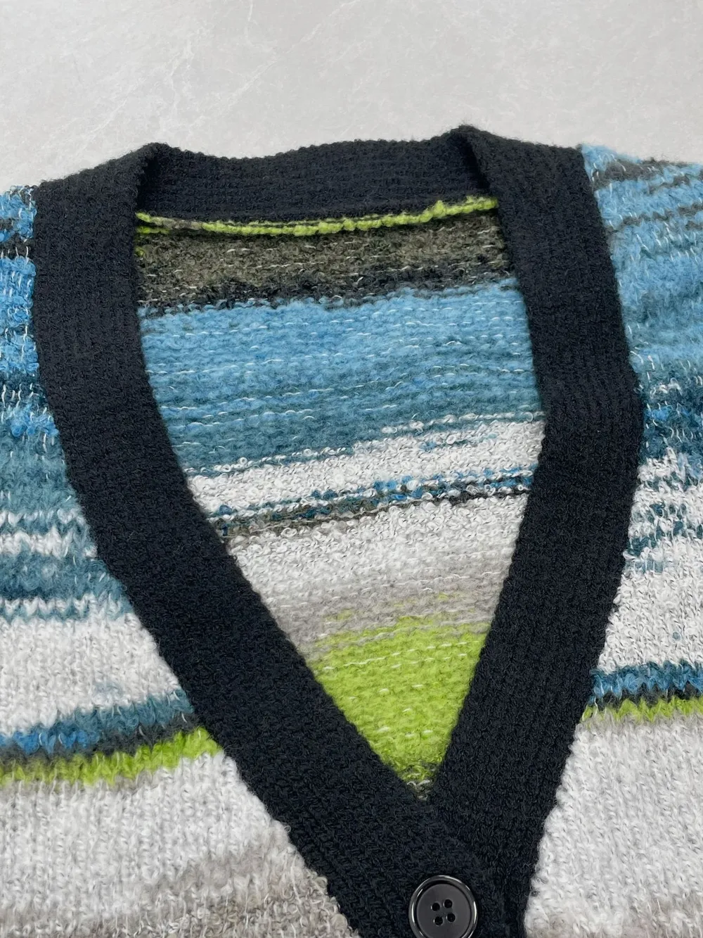 Gradient Stripe Button-Up Cardigan, image 13