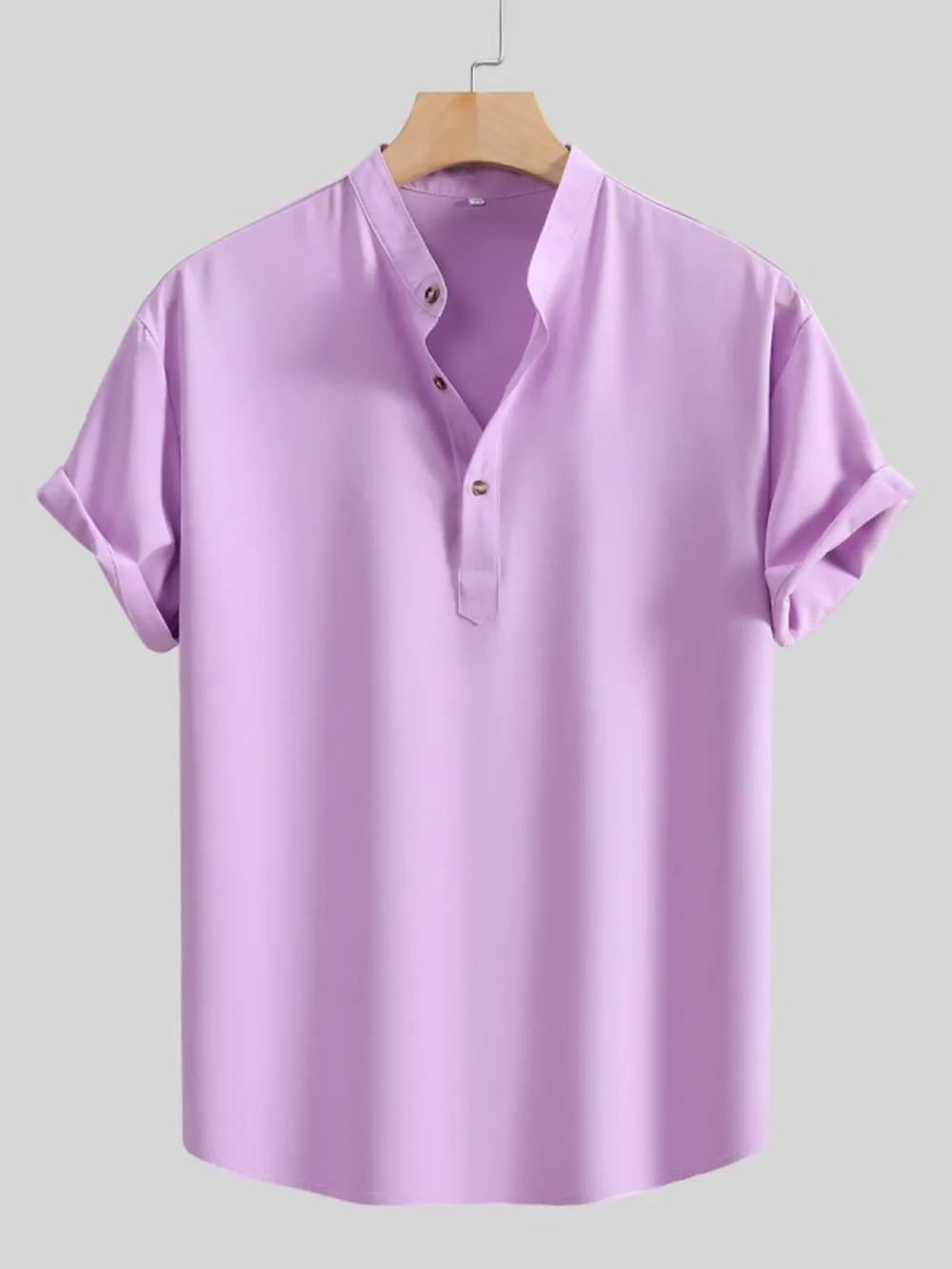 Men's Button Detail Short Sleeve Blouse, image 10