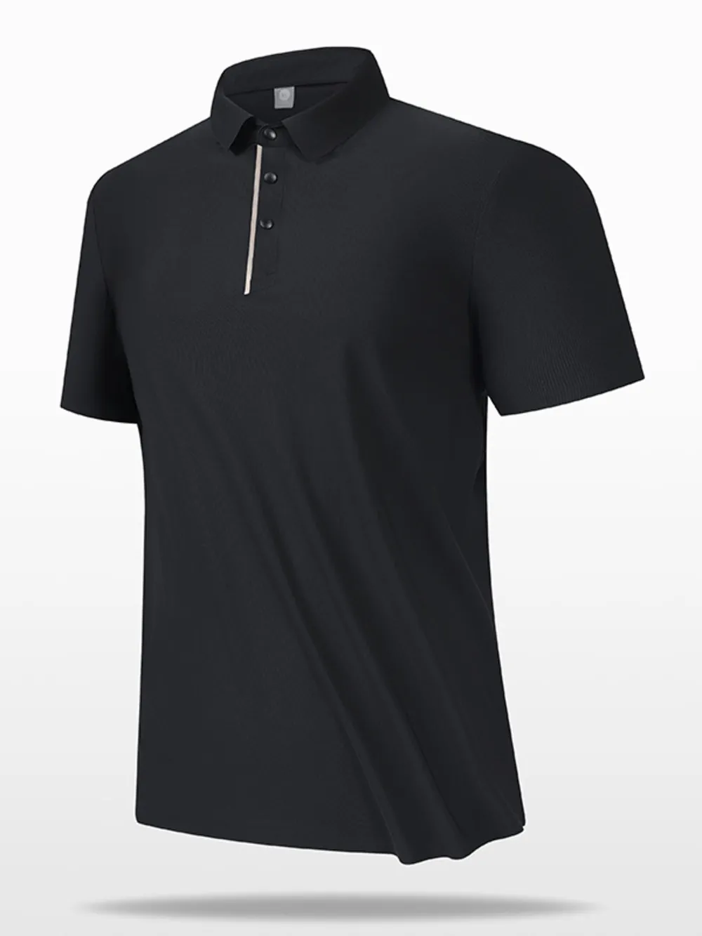 Men's Full Size Button Detail Short Sleeve Polo Plus Size
