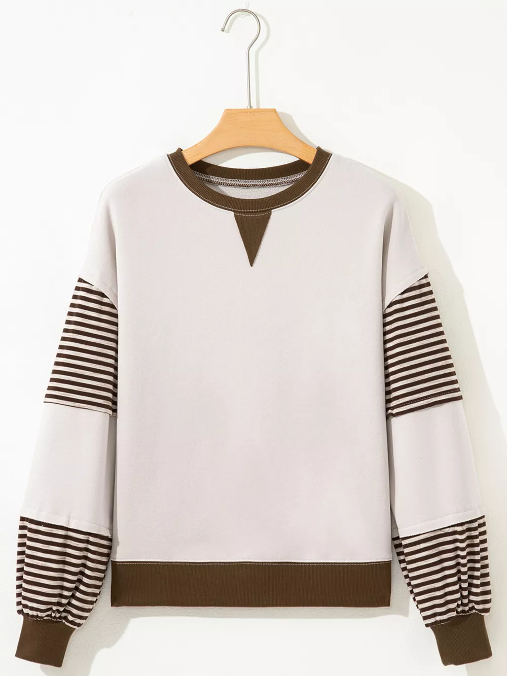 Contrast Striped Long Sleeve Sweatshirt, image 10