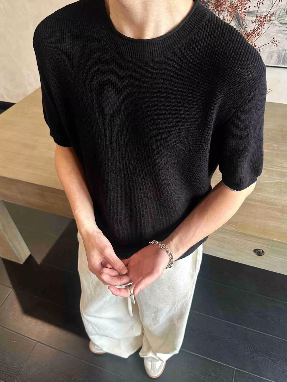 Men's Lightweight Knit Short Sleeve Knit Top, image 5