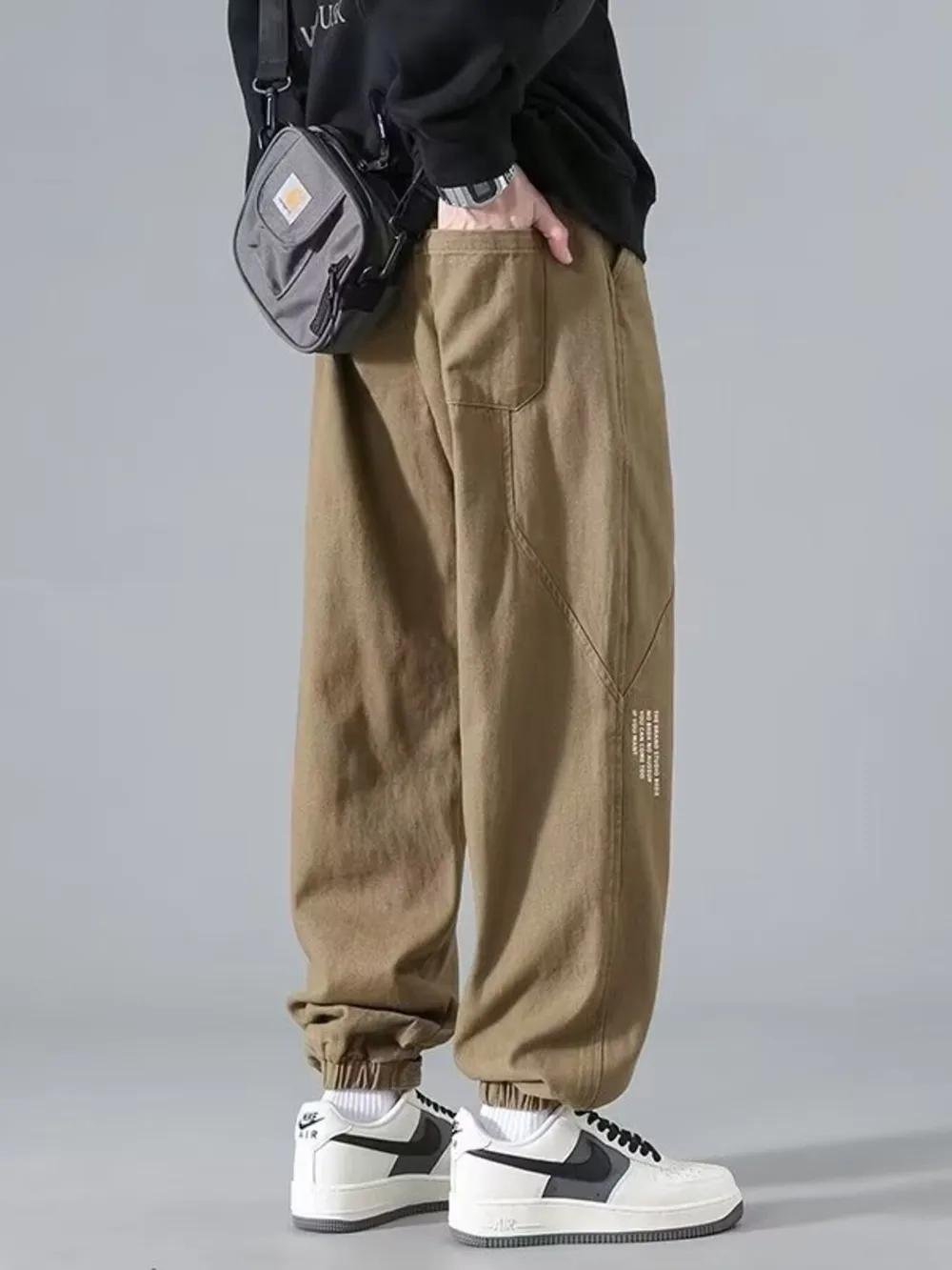 Men's Plus Size Relaxed Fit Jogger Pants, image 2