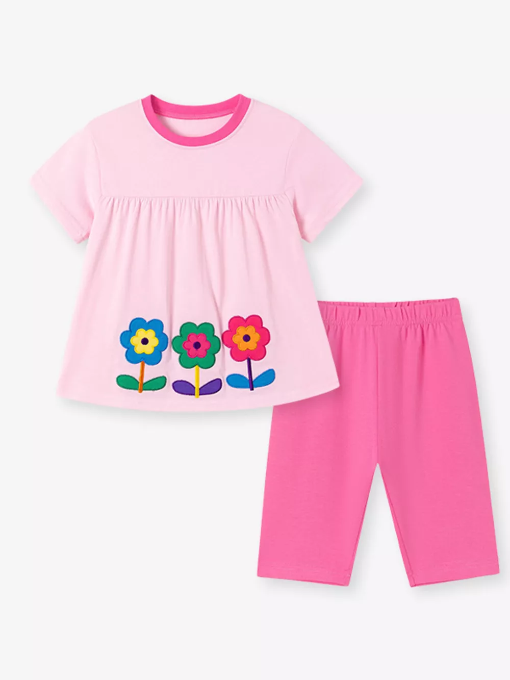 Children's Floral Top & Capri Pants Set, image 4
