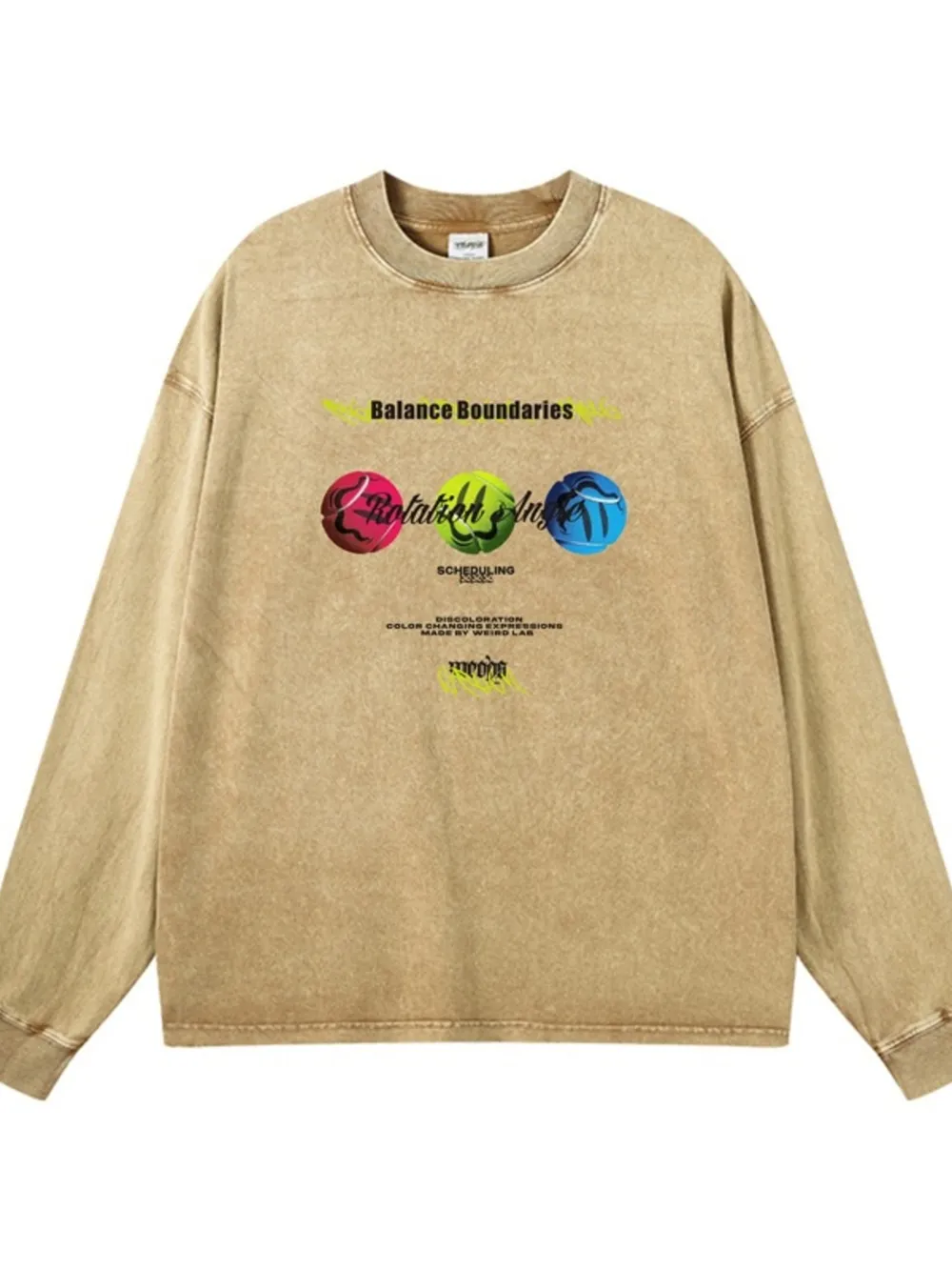 Men's Graphic Round Neck Long Sleeve T-Shirt, image 8