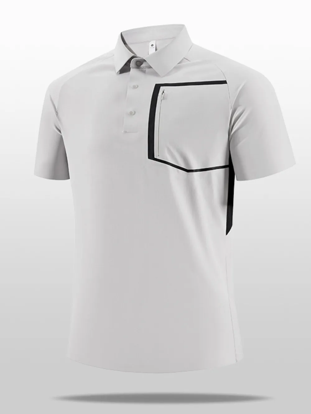 Men's Plus Size Button Detail Short Sleeve Polo, image 5