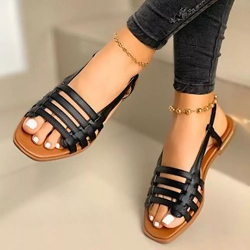 Open Toe Flats Sandals, image 3