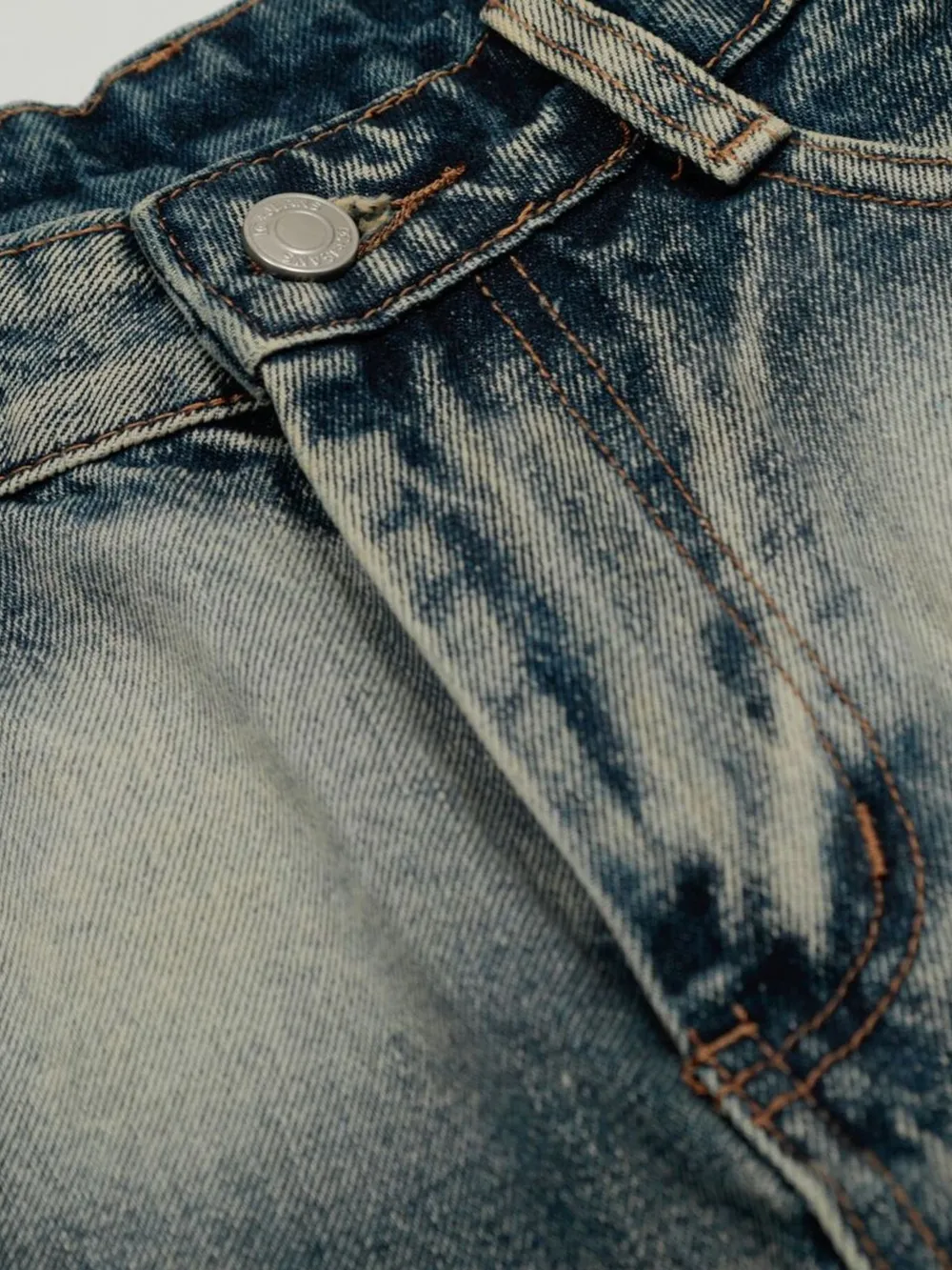 Men's Acid Wash Denim Shorts, image 8