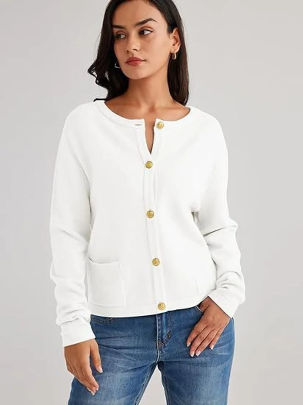 Striped Button-Up Cardigan, image 12