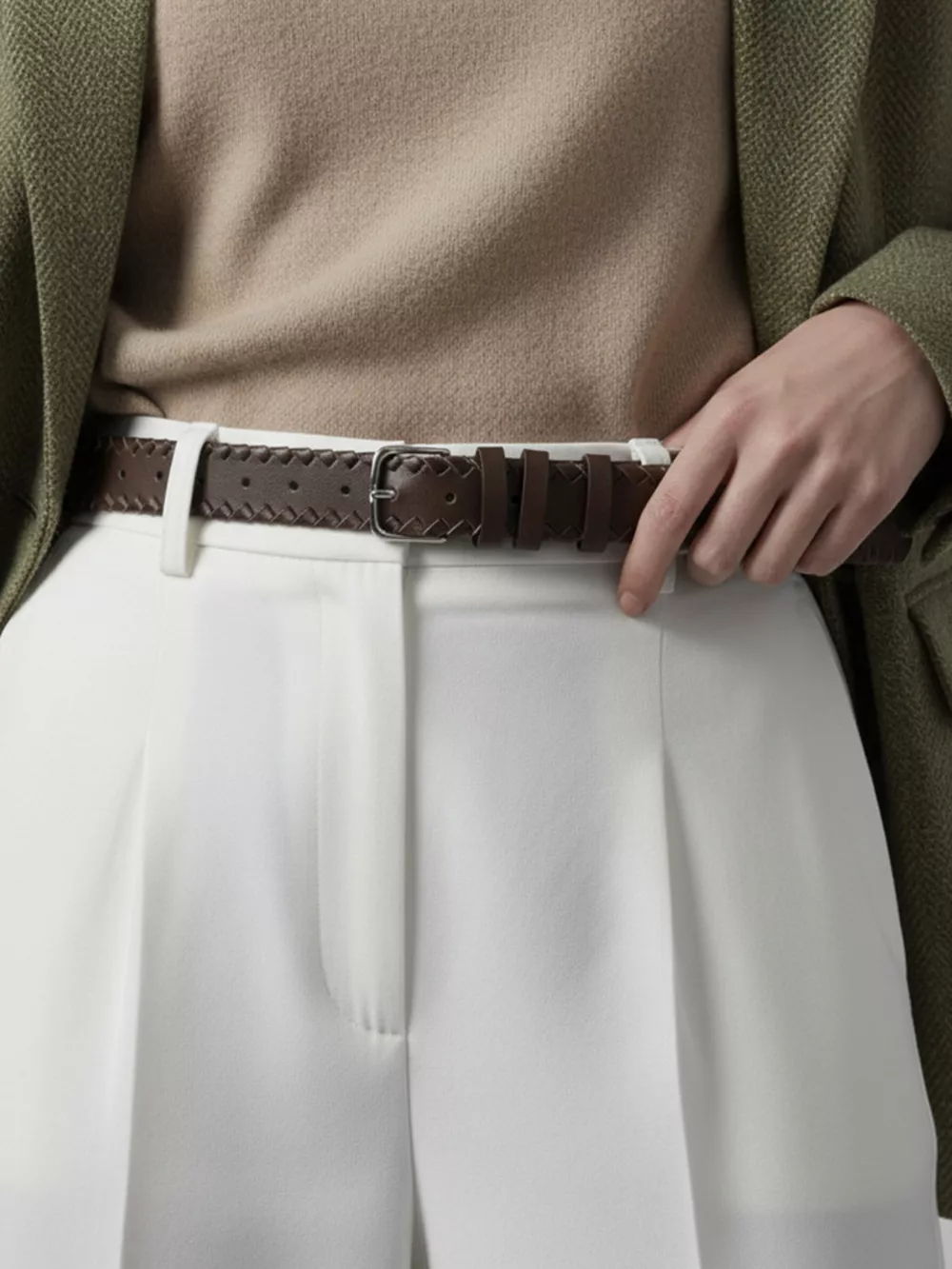 Braided Skinny Belt