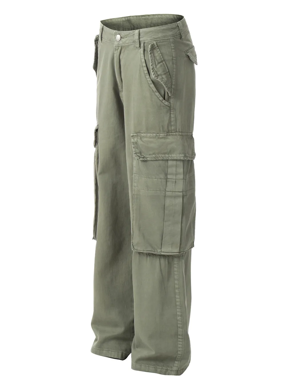 Men's Wide Leg Cargo Jeans with Multi Pockets, image 2