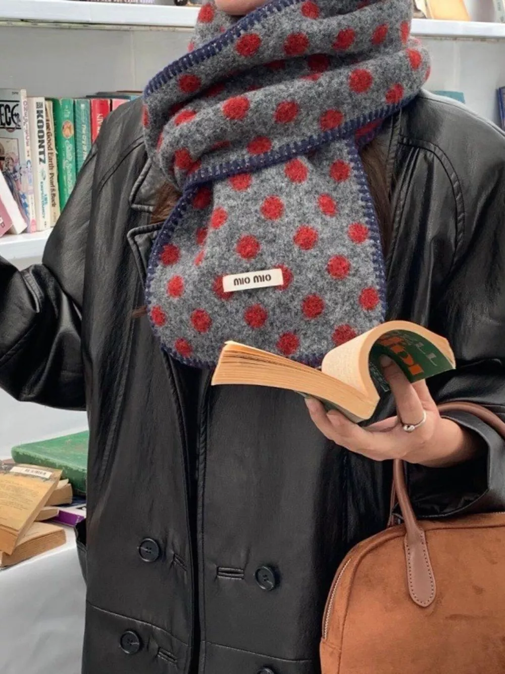 Polka Dot Warm Scarf, image 2