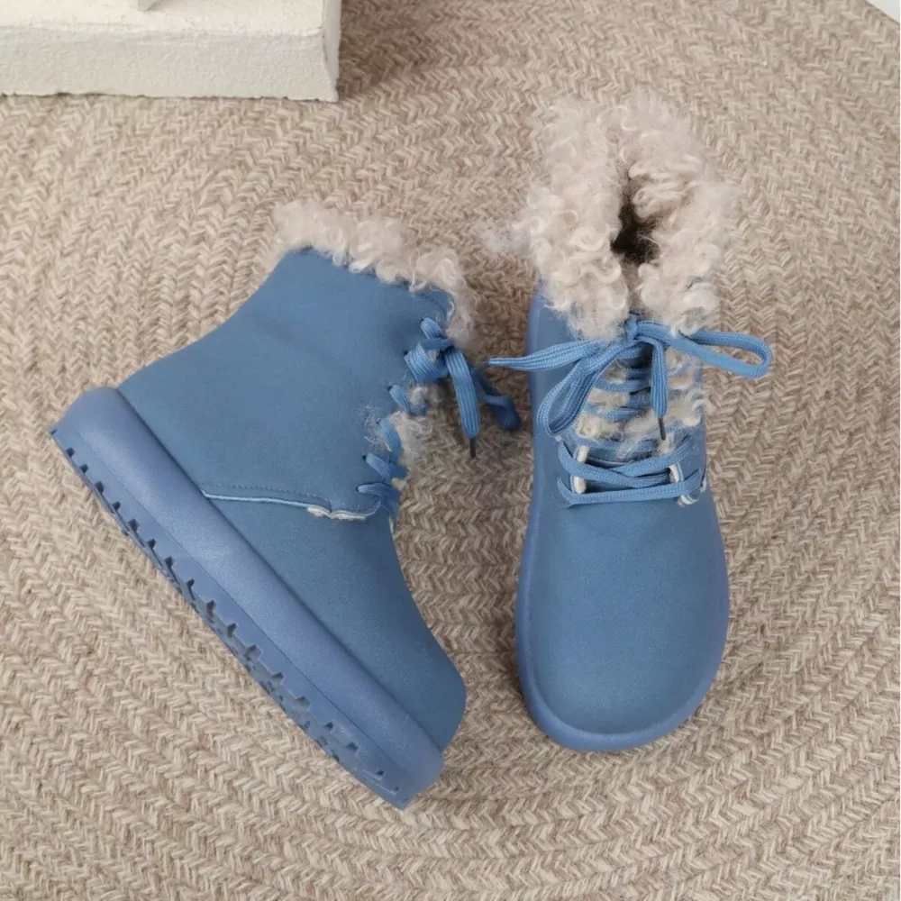 Round Toe Lace Up Boots, image 6