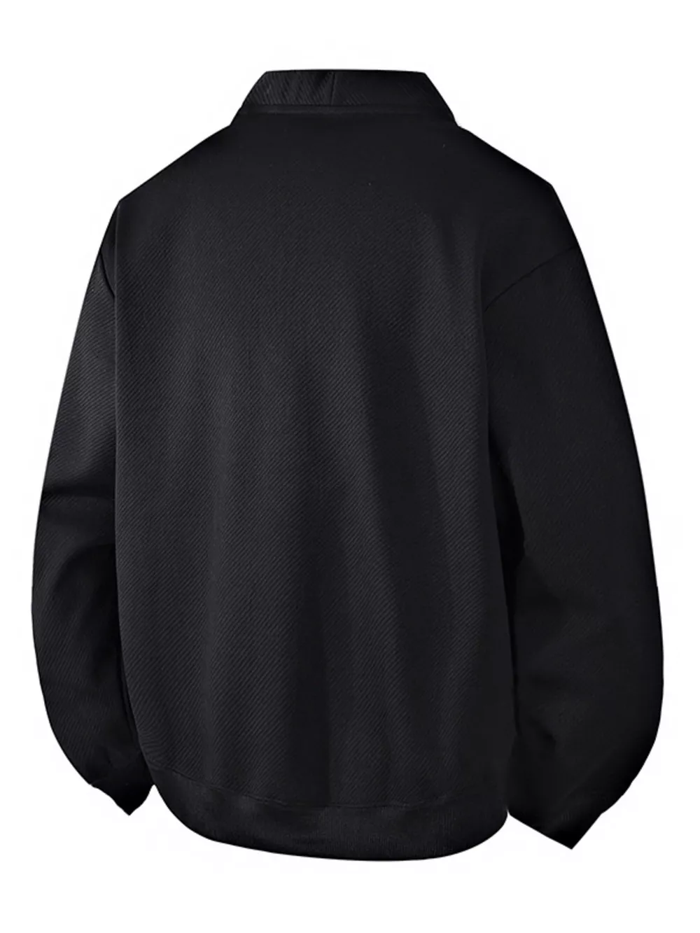 Men‘s Plus Size Textured Button-Down Casual Jacket, image 4