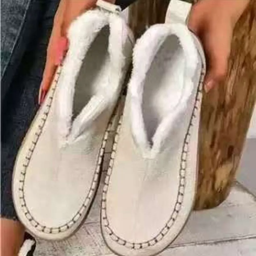 Round Toe Sherpa-Lined Slip-Ons, image 10