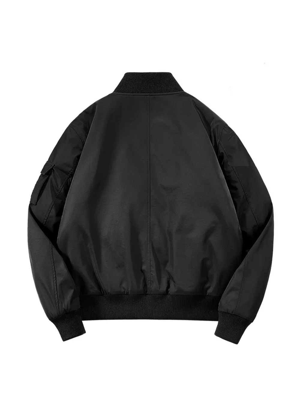 Men's Plus Size Classic Zip Up Bomber Jacket, image 3