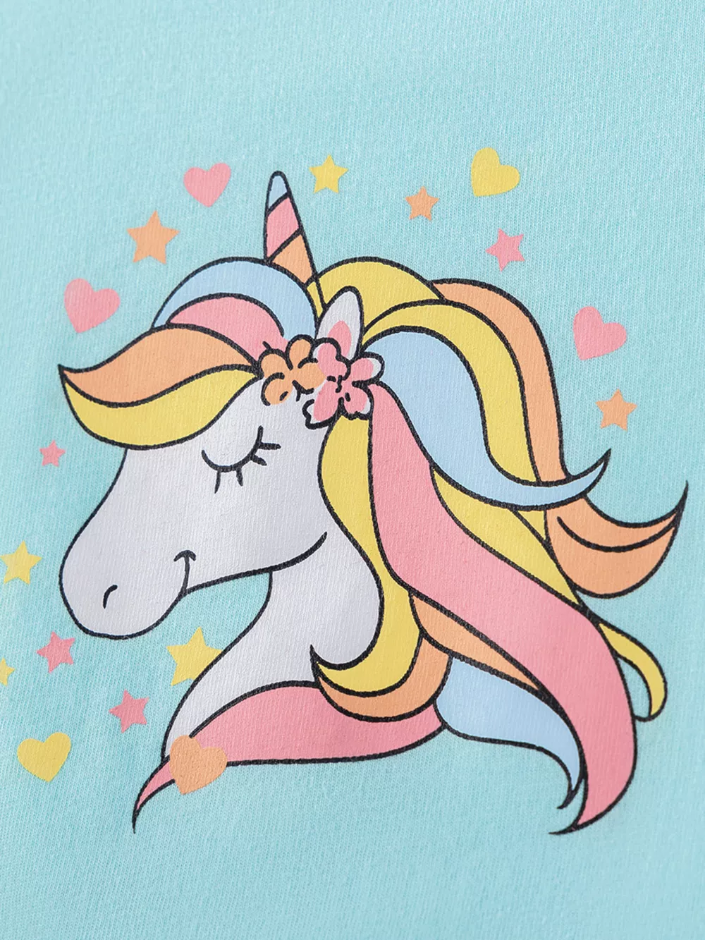 Children's Unicorn Graphic Rainbow Tulle Layered Dress, image 5