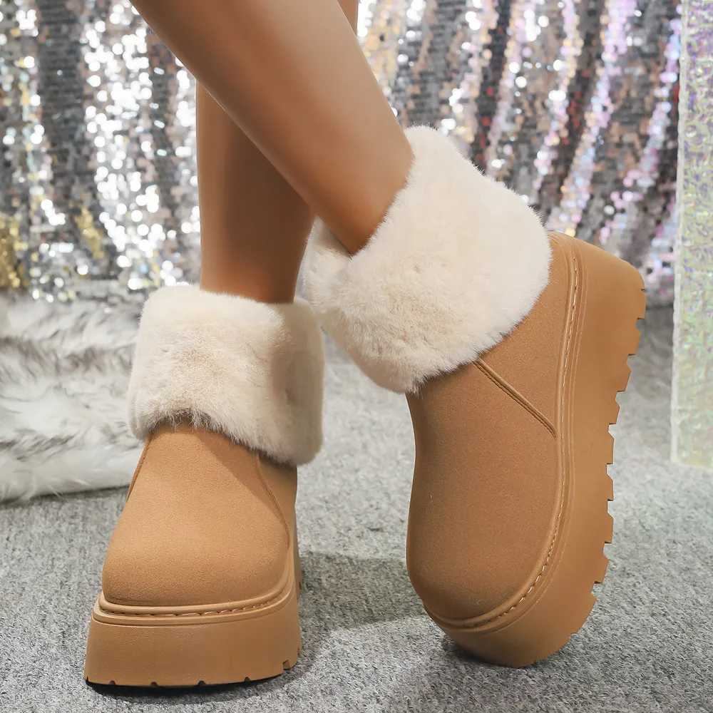 Round Toe Platform Boots, image 5