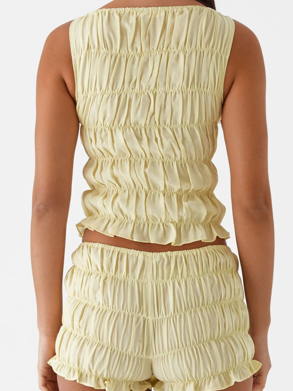 Ruched Texture Tank and Shorts Two-Piece Set, image 5