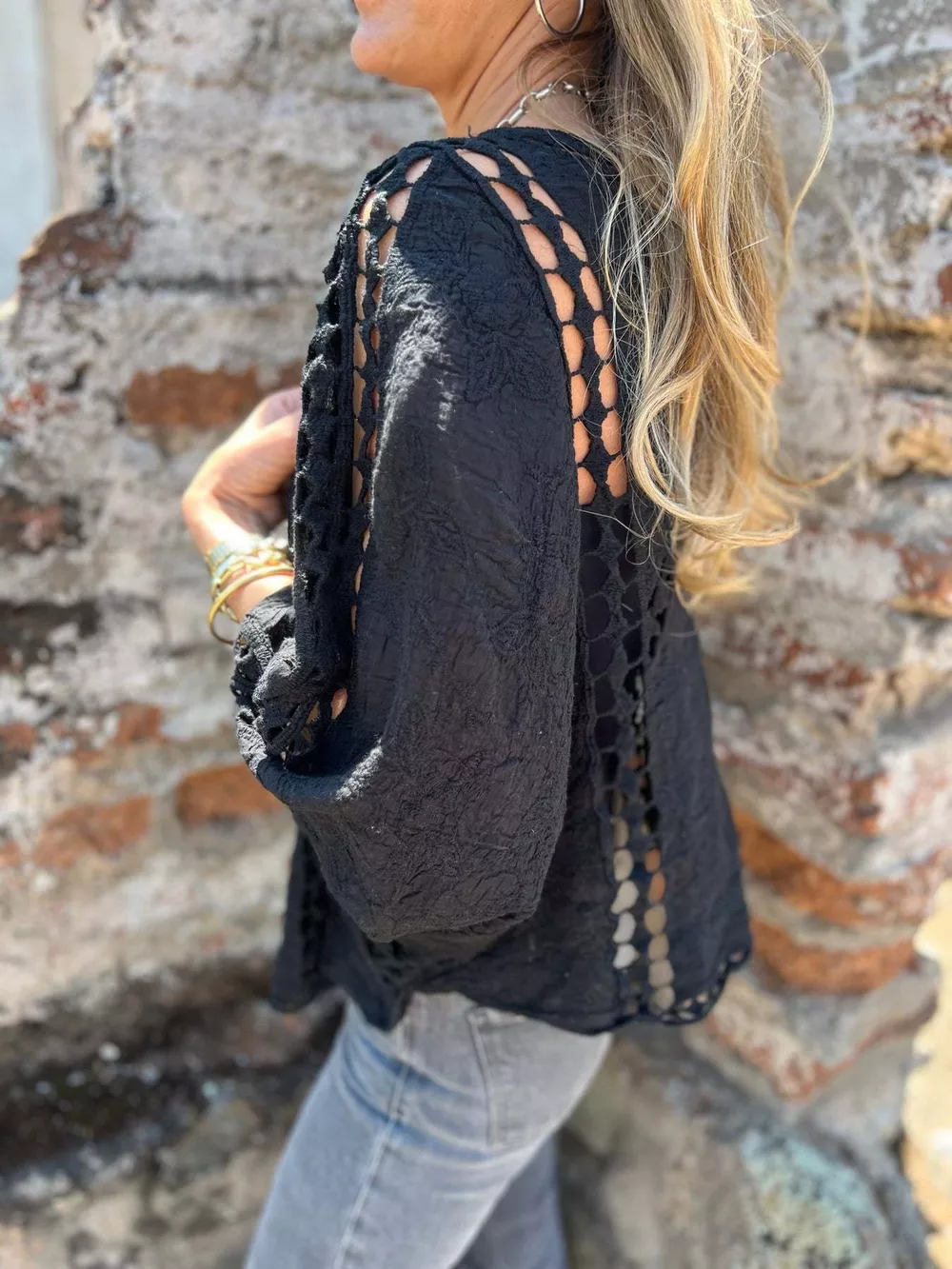 Full Size Embroidered Open Front Cardigan Plus Size, image 6