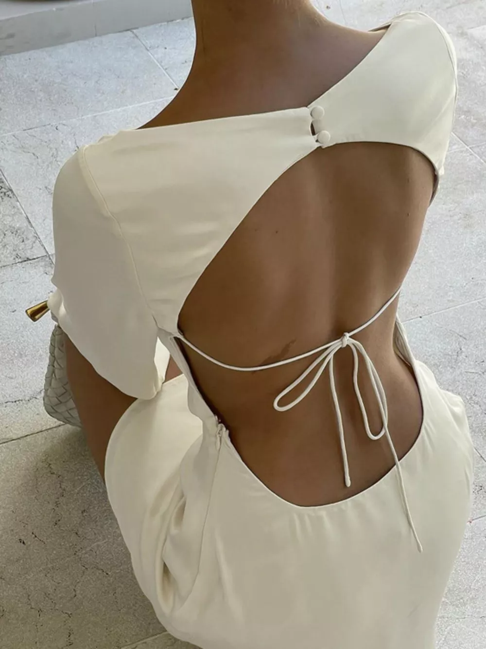 Backless Long Sleeve Mini Dress, image 5