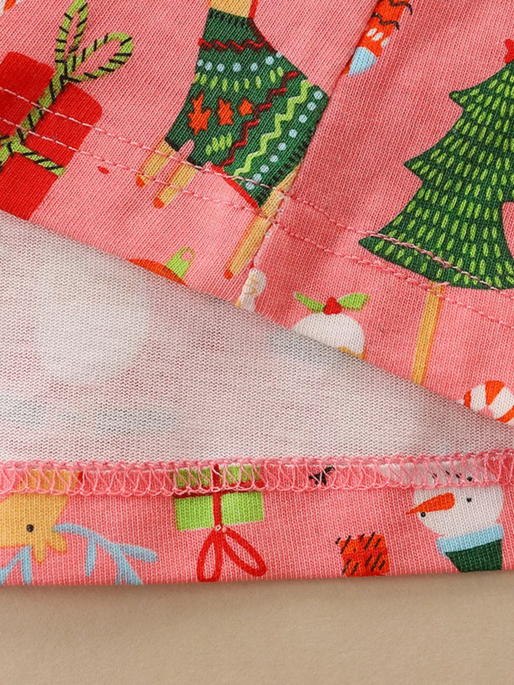 Children's Christmas Print Long Sleeve Dress, image 3