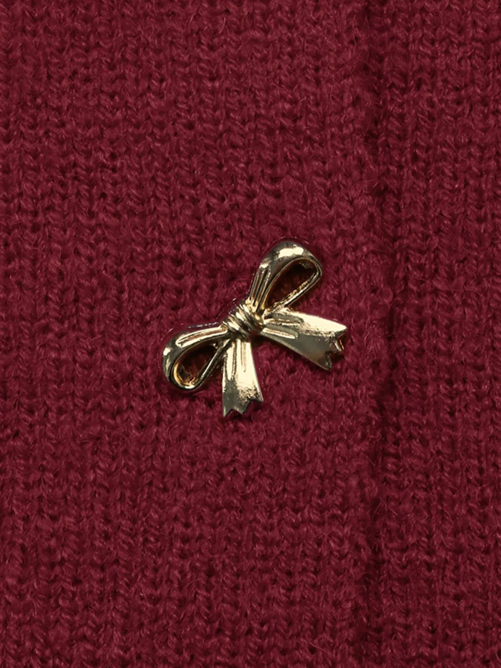 Bow Button Up Knit Cardigan, image 9