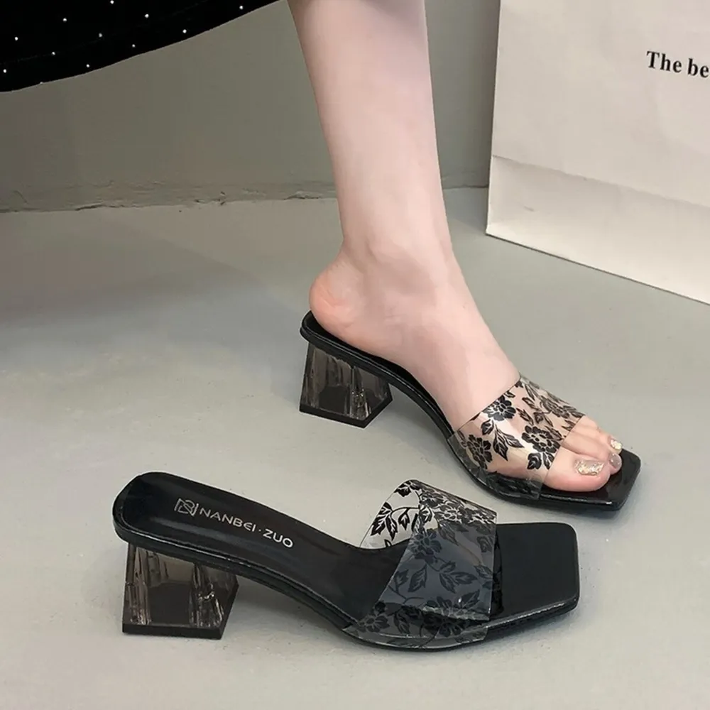 Open Toe Block Heels Sandals, image 3