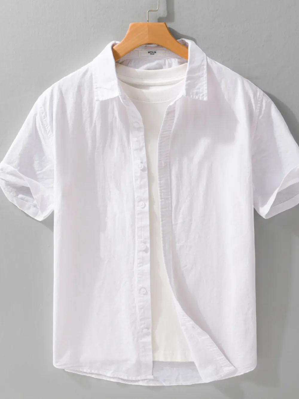 Men's Plus Size Button Up Short Sleeve Shirt, image 6