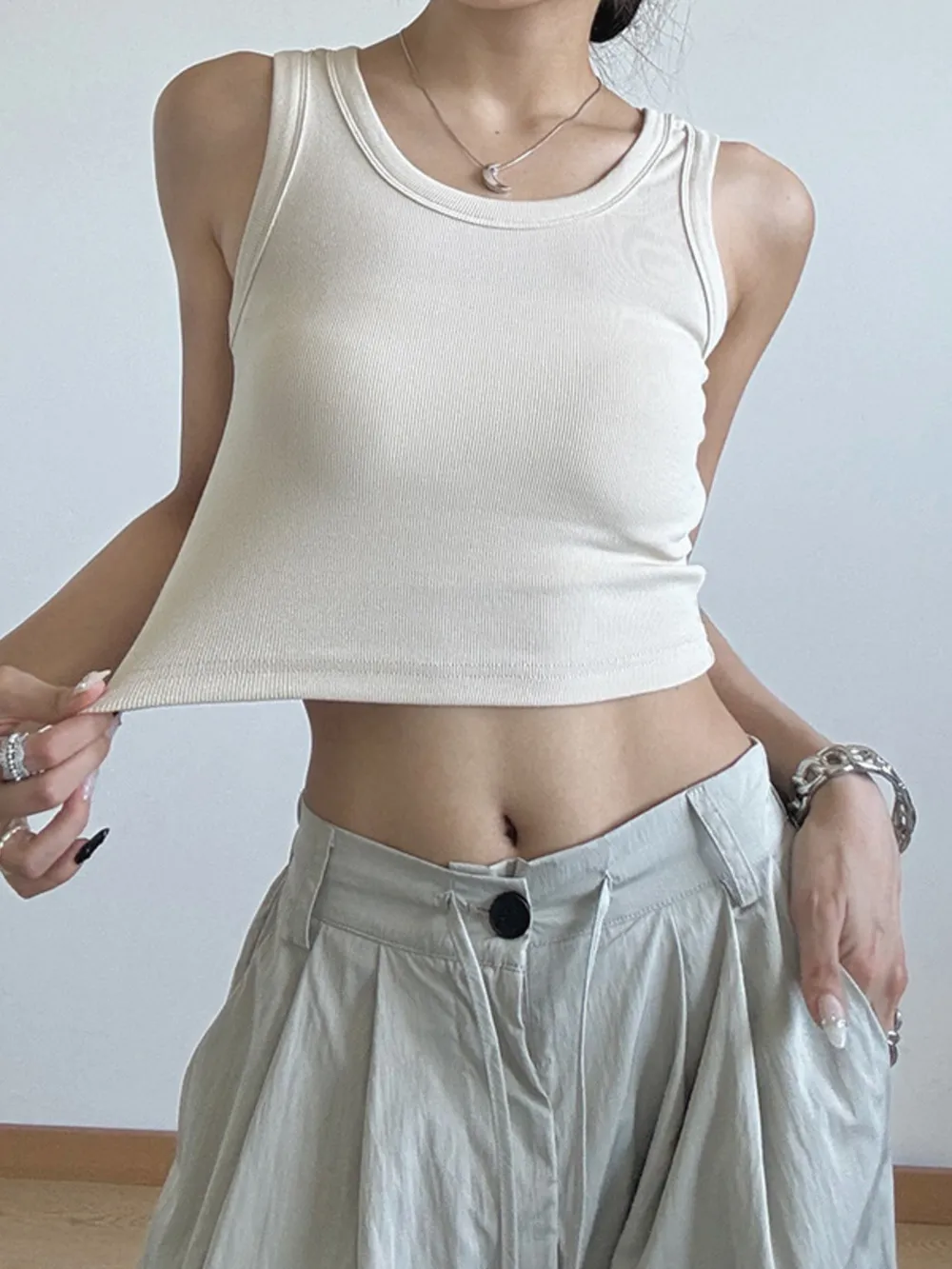 Ribbed Crop Tank Top, image 15