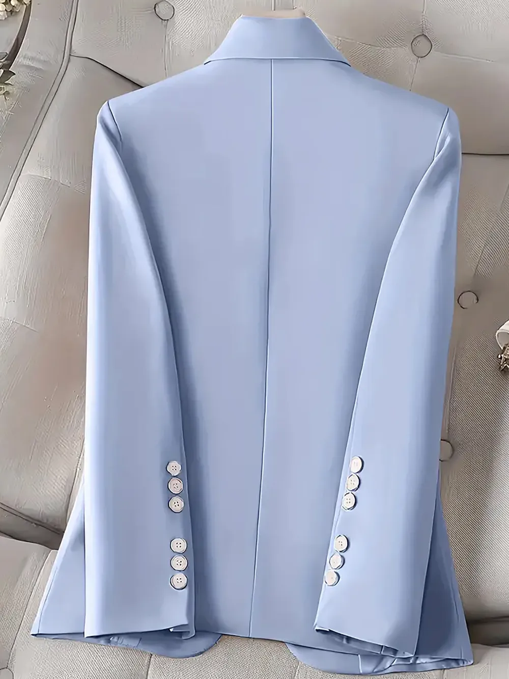 Single-Button Long Sleeve Blazer, image 5