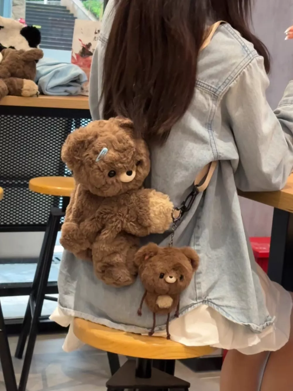 Plush Teddy Bear Backpack Bag, image 6