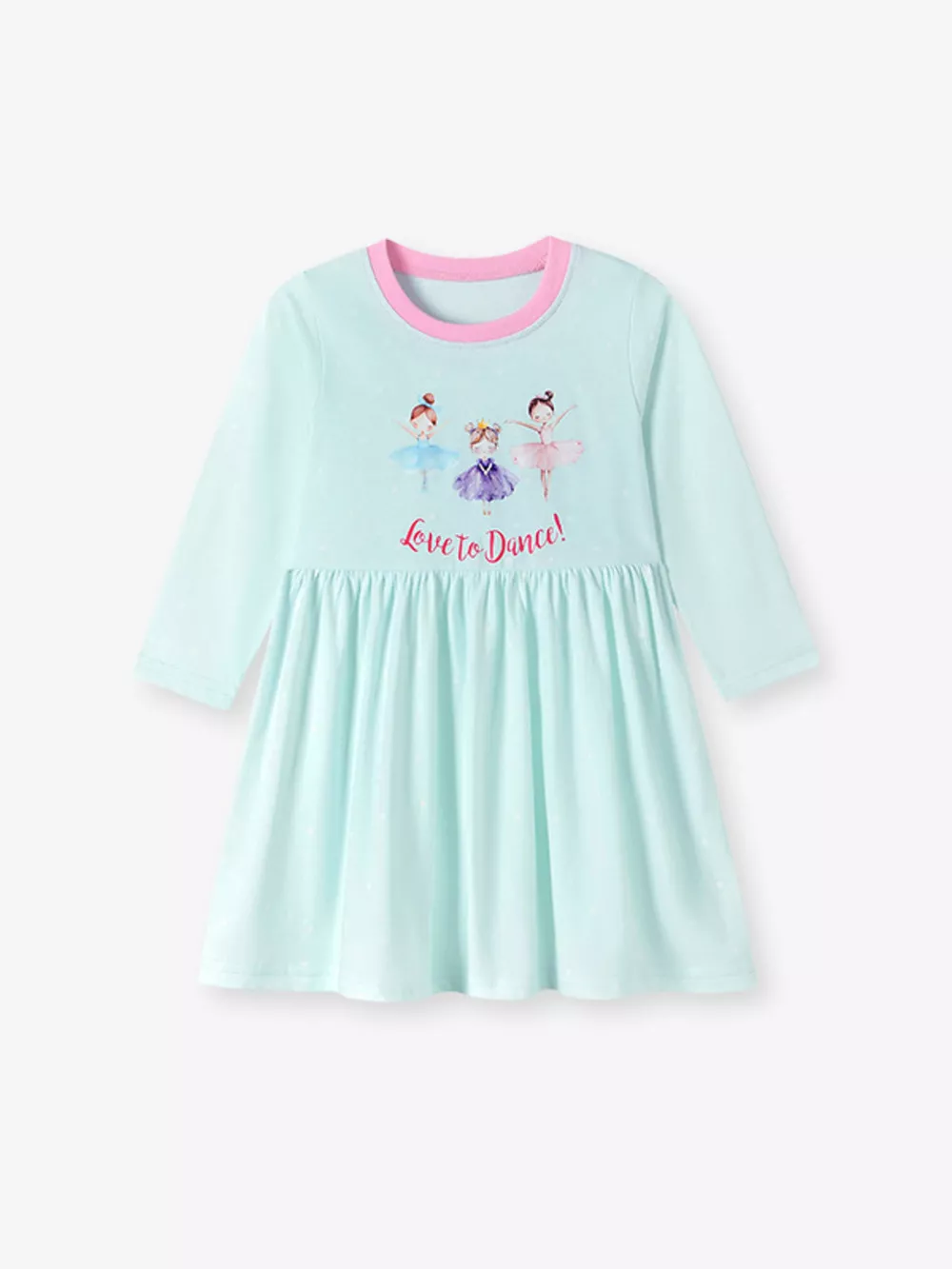 Children‘s Ballet Dancer Print Long Sleeve Dress, image 2