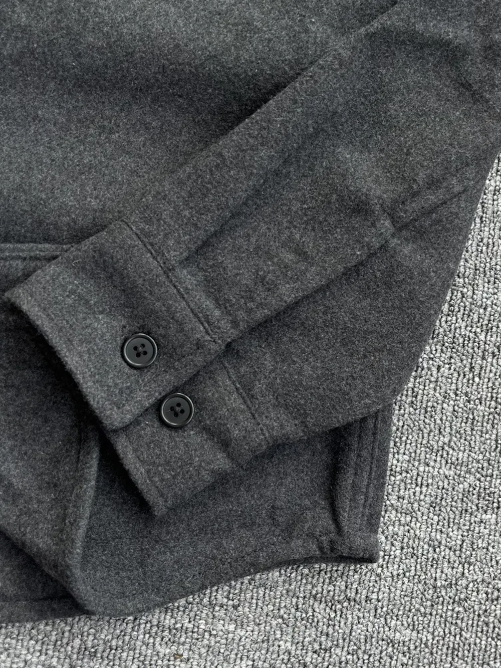 Men's Button Up Long Sleeve Shacket, image 6