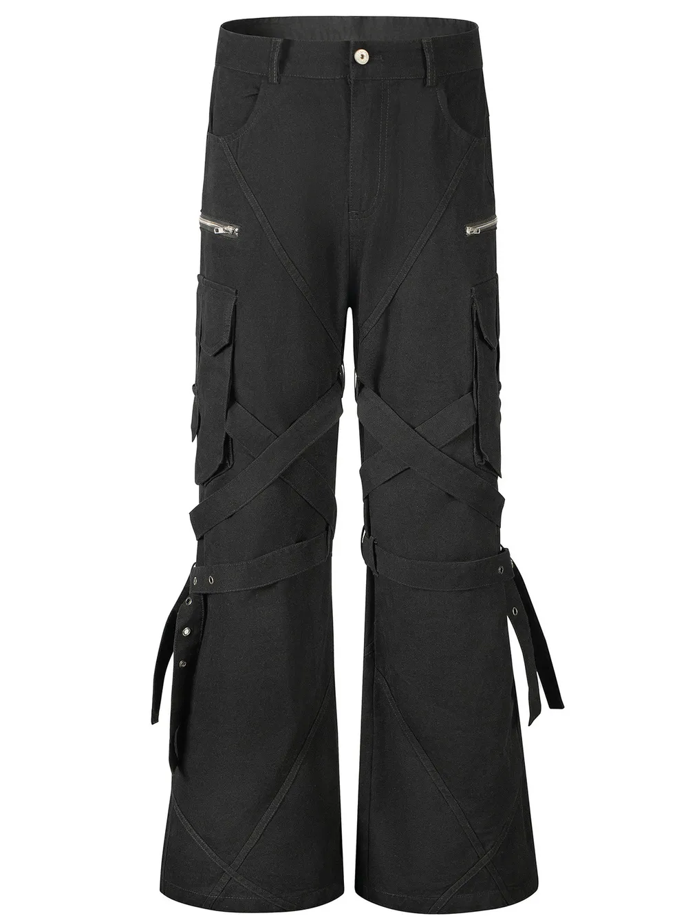 Men's Wide Leg Cargo Pants, image 5