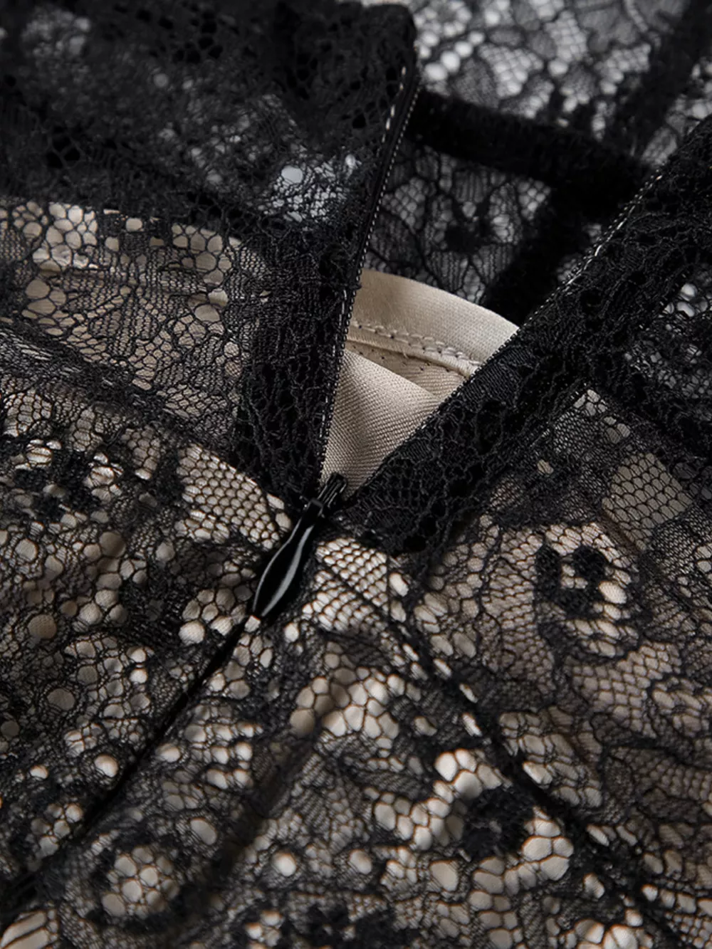 Halter Neck Lace Waist Maxi Dress, image 8