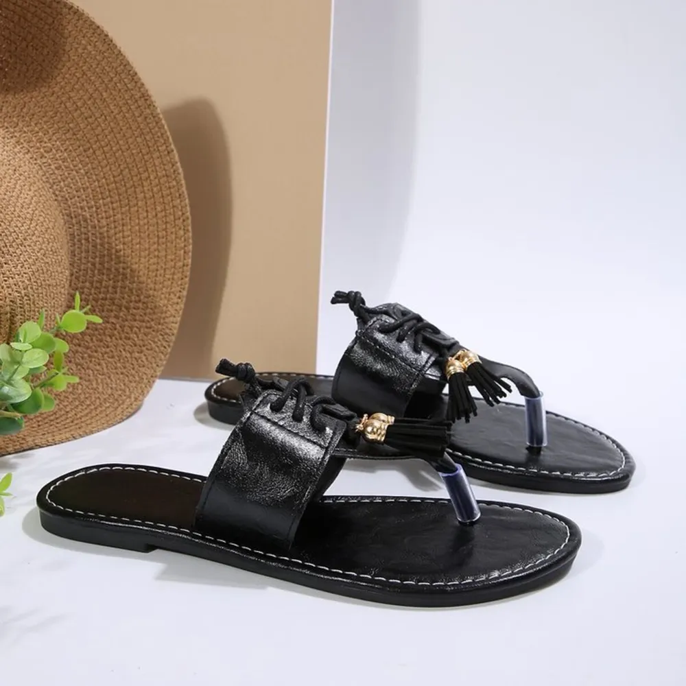 Toe Post Flats Sandals, image 3