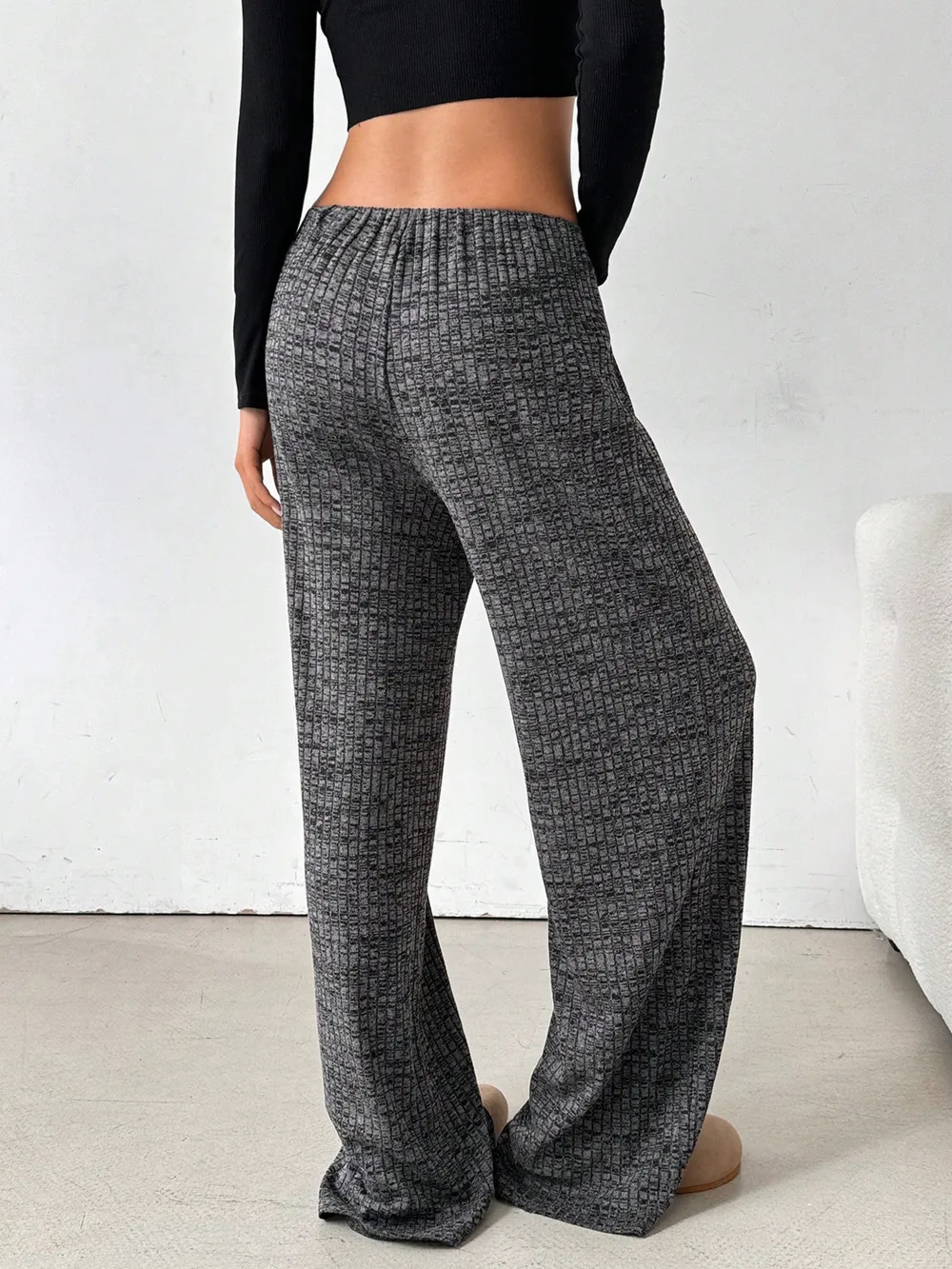 Striped Wide Leg Drawstring Pants, image 17