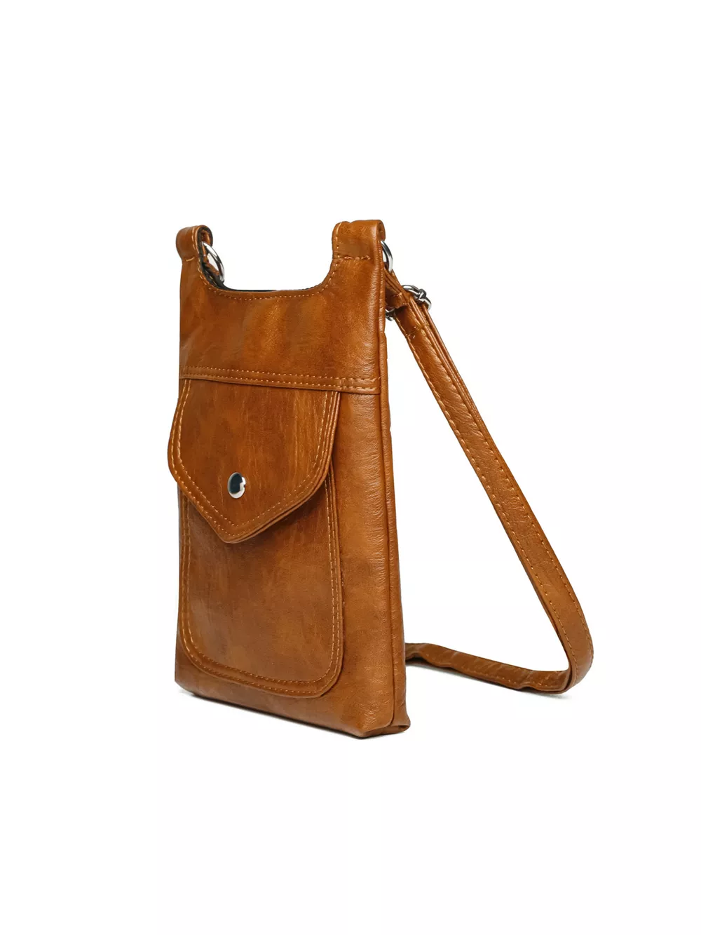 Adjustable Strap Leather Crossbody Bag, image 9