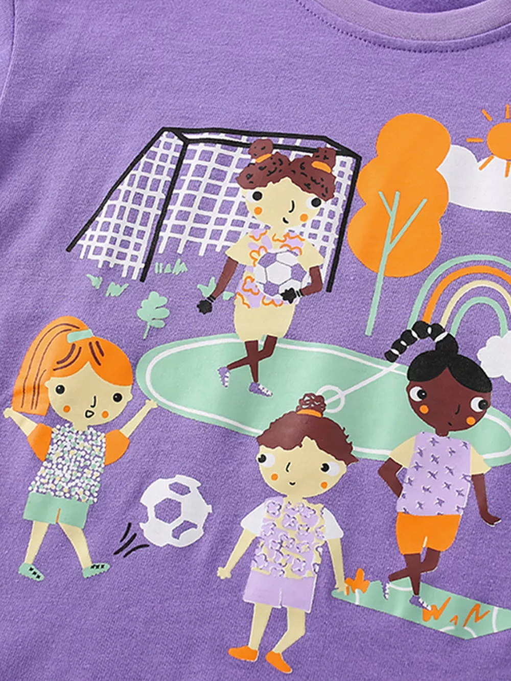 Children's Soccer Graphic Tee and Printed Leggings Set, image 4