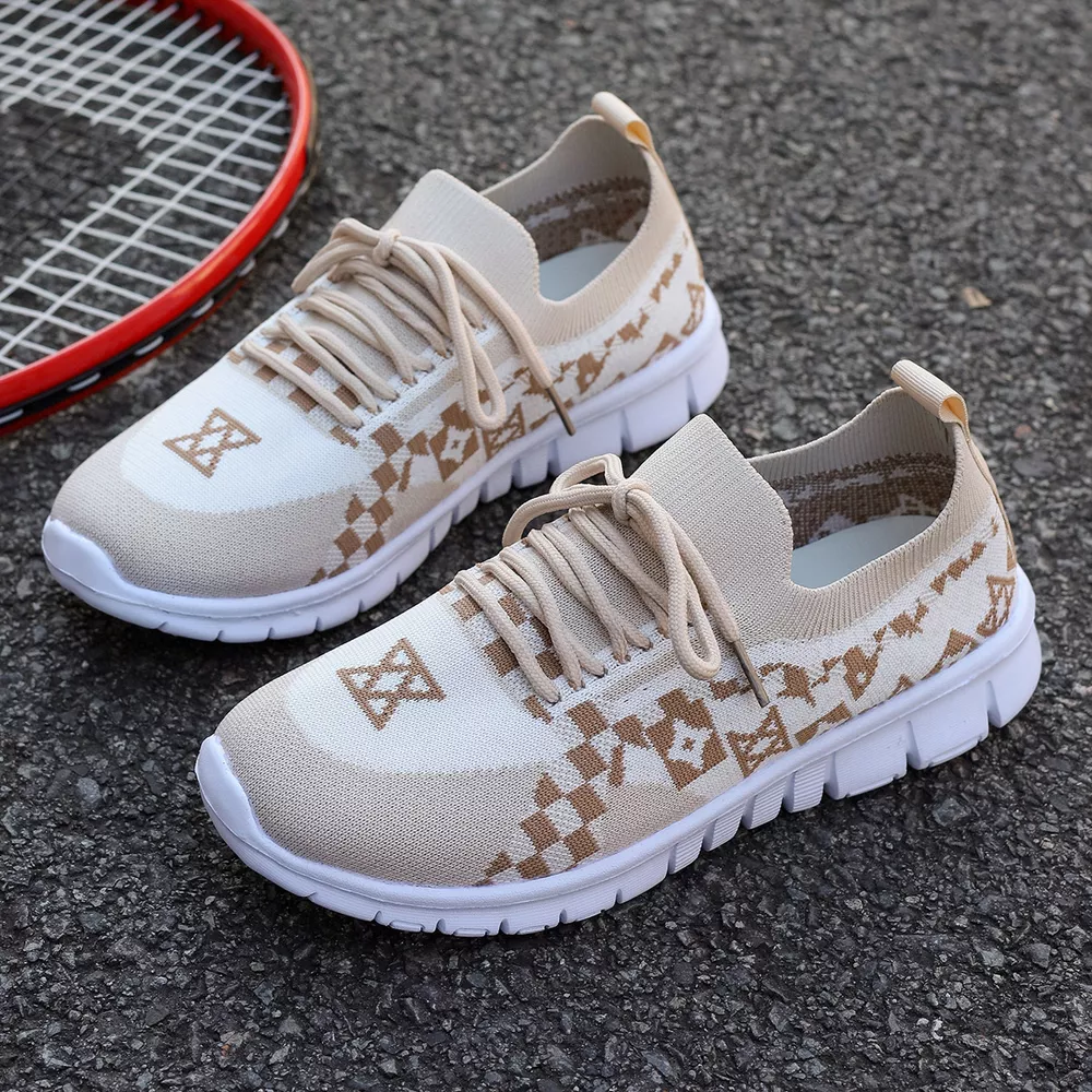 Breathable Mesh Lace Up Sneakers, image 6