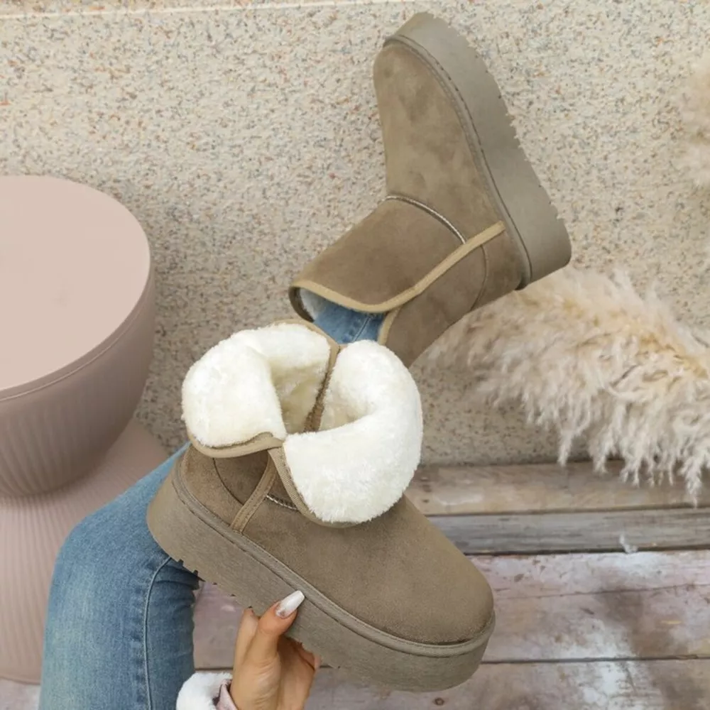 Round Toe Platform Boots, image 5