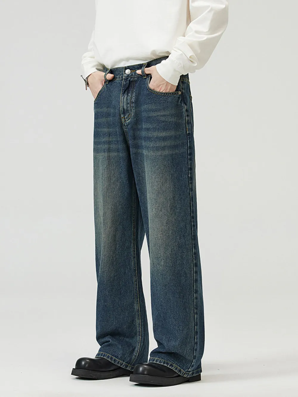 Men's Full Size Wide-Leg Jeans Plus Size, image 9