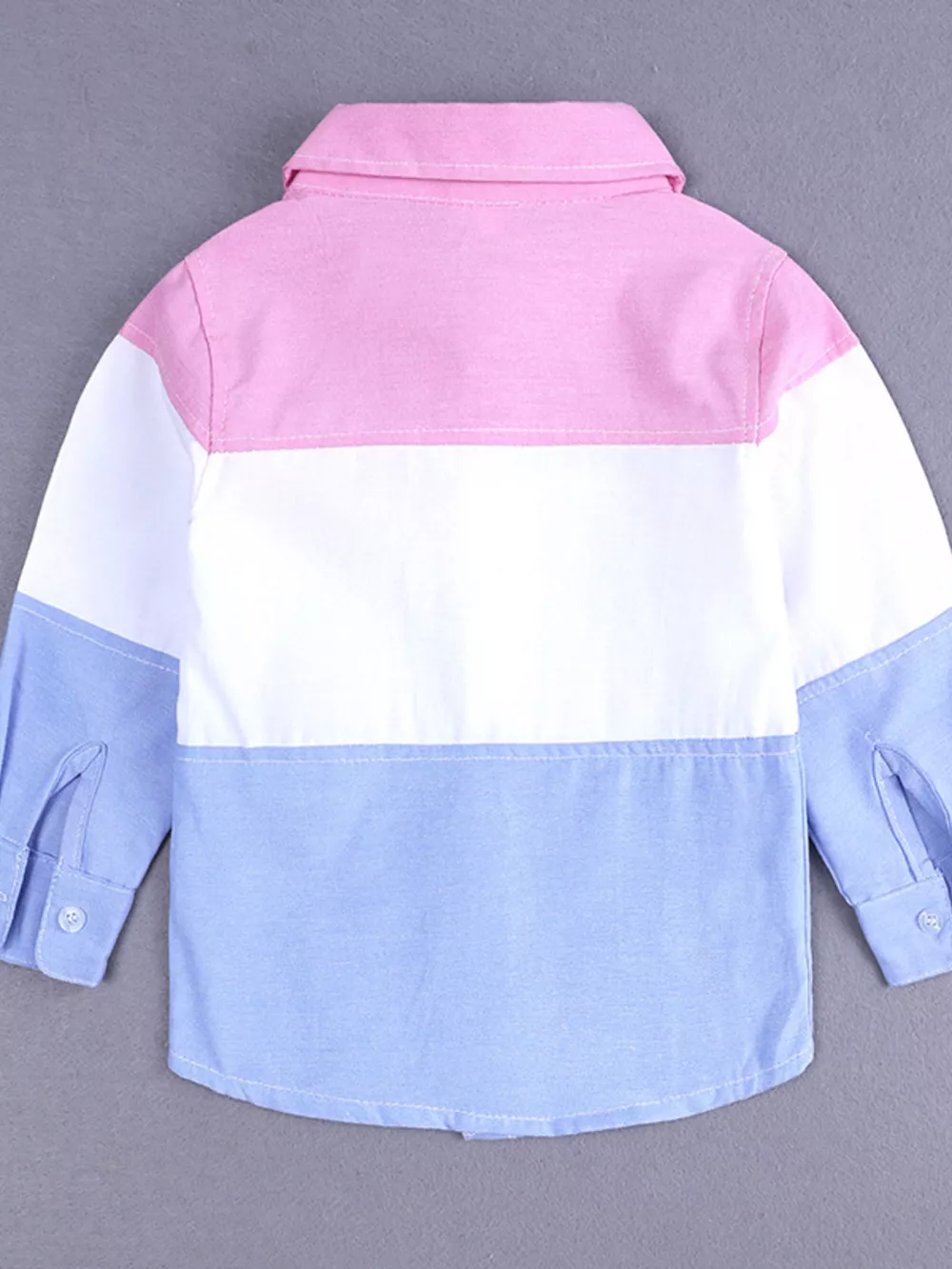 Children's Color Block Shirt & Ripped Jeans Set, image 4