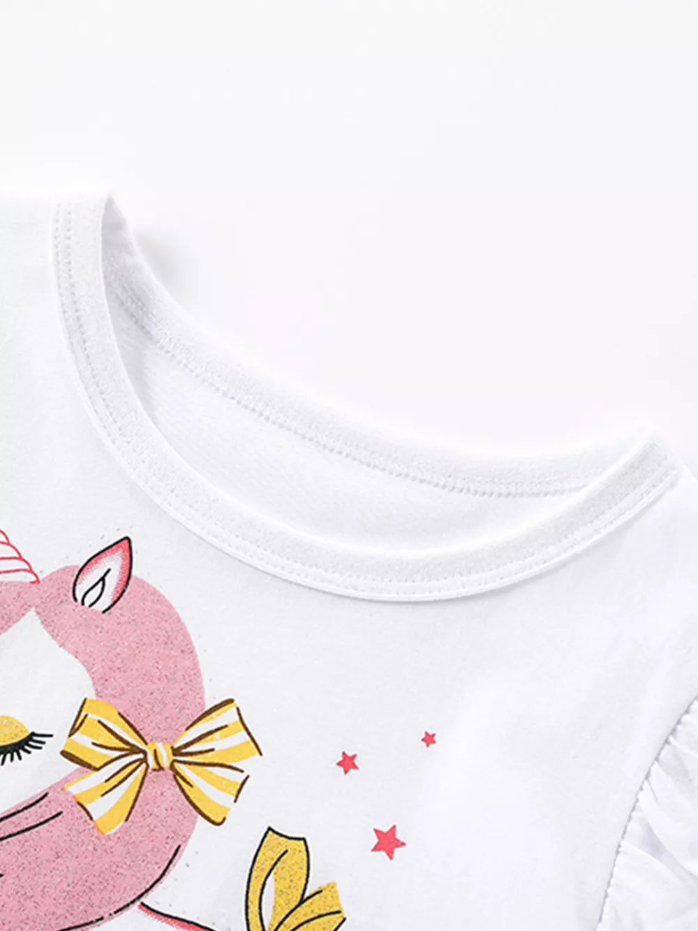 Children's Unicorn Print Rainbow Tulle Dress, image 2