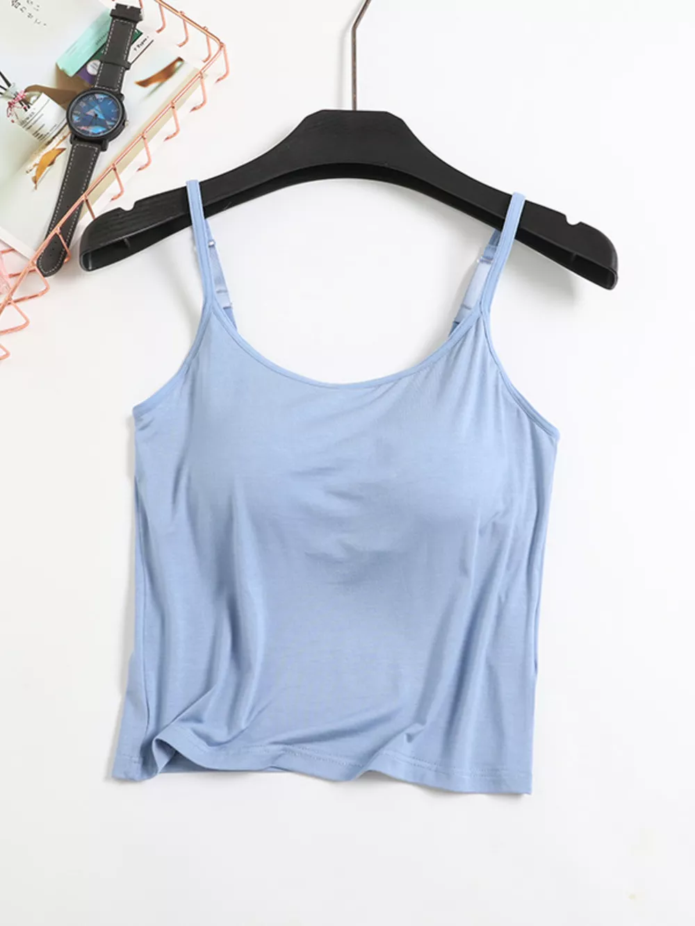 Modal Adjustable Strap Padded Cami and Shorts Set, image 13