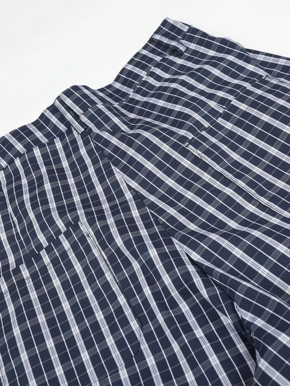 Men's Wide Leg Plaid Button-Front Pants, image 6
