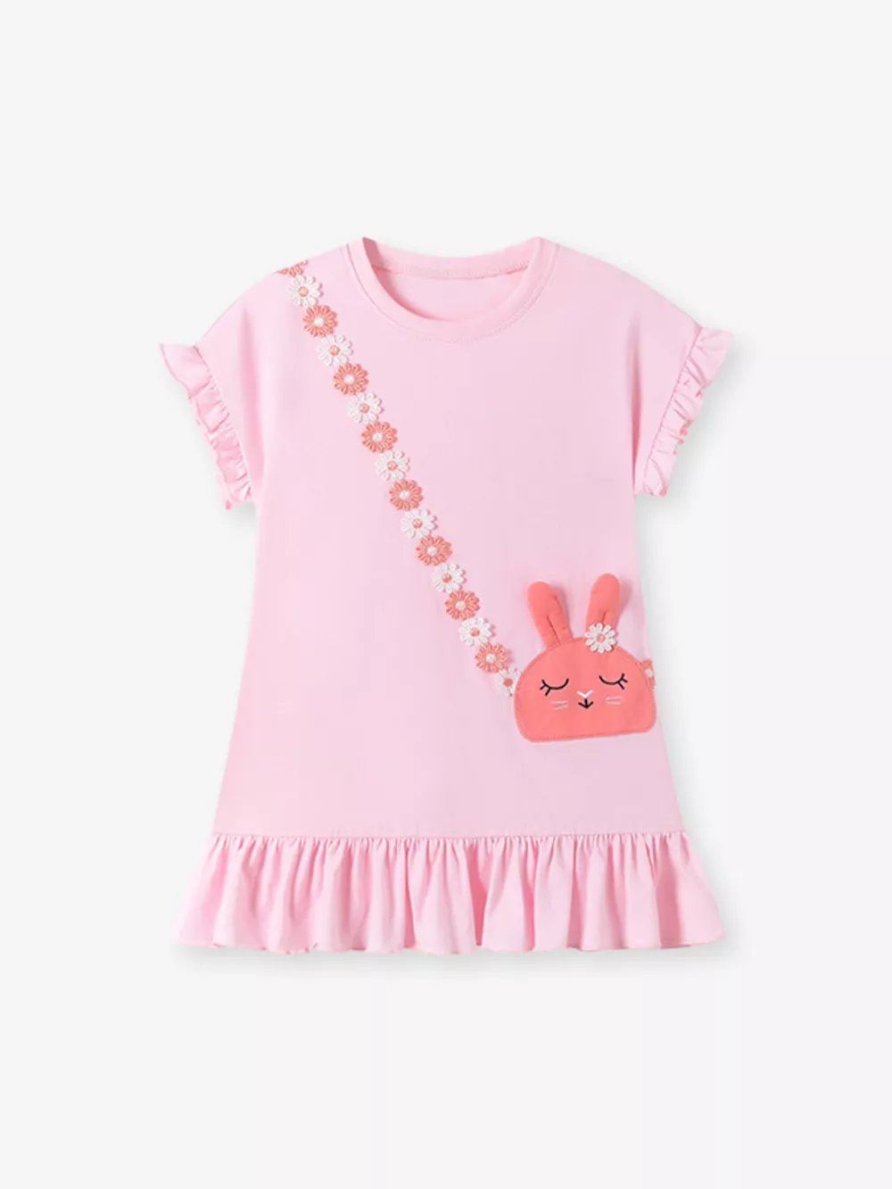 Children's Bunny Ruffle Hem Dress, image 3