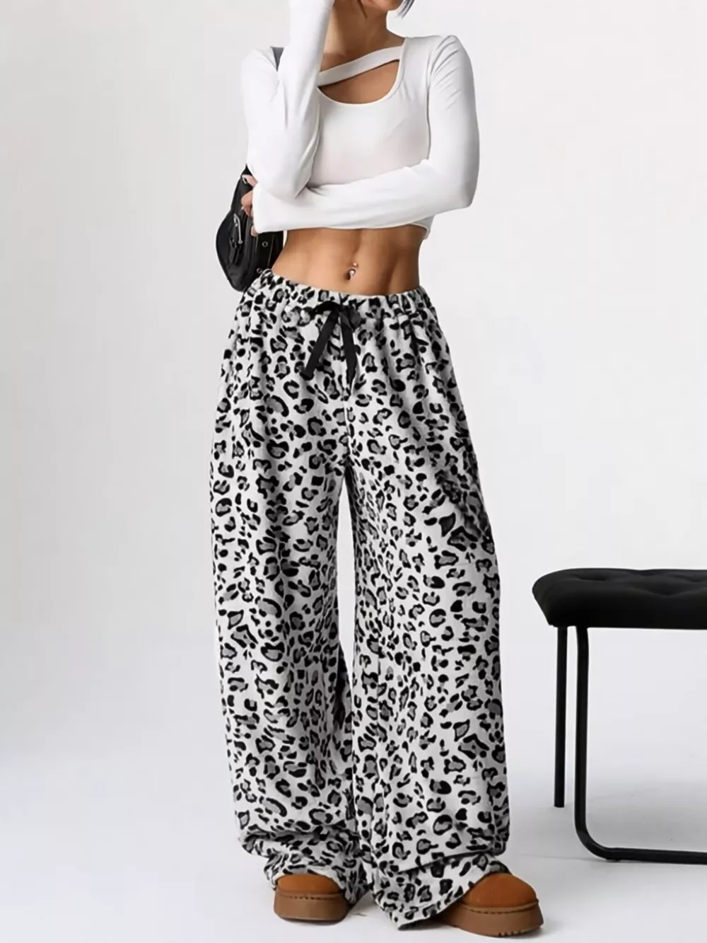 Leopard Wide Leg Pants, image 12