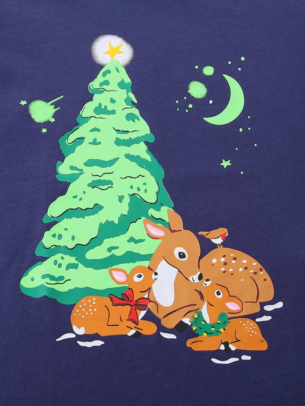 Children's Christmas Deer Graphic Long Sleeve T-Shirt, image 4