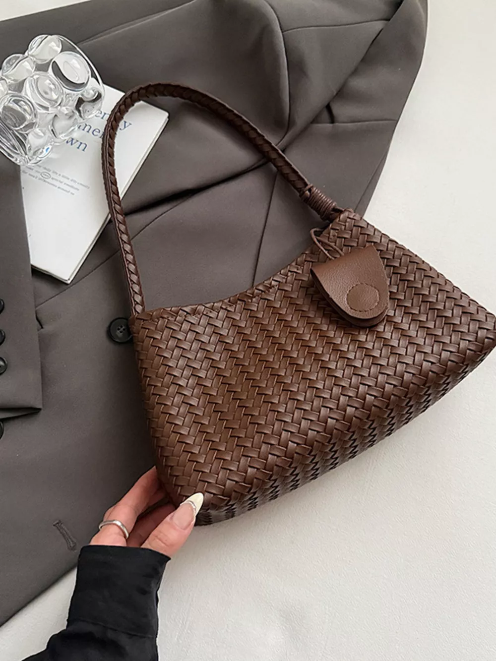 Woven Lightweight Shoulder Bag, image 11